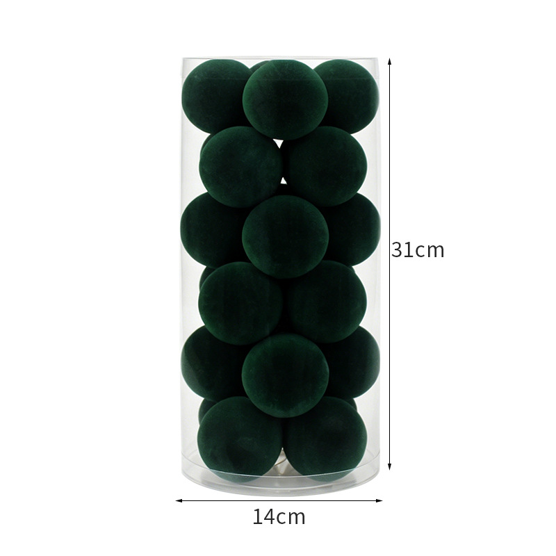 Fábrica tienda directa de 6cm bolas de Navidad bolas de decoración de Navidad bolas de plástico bolas de Navidad colgantes de árbol de Navidad