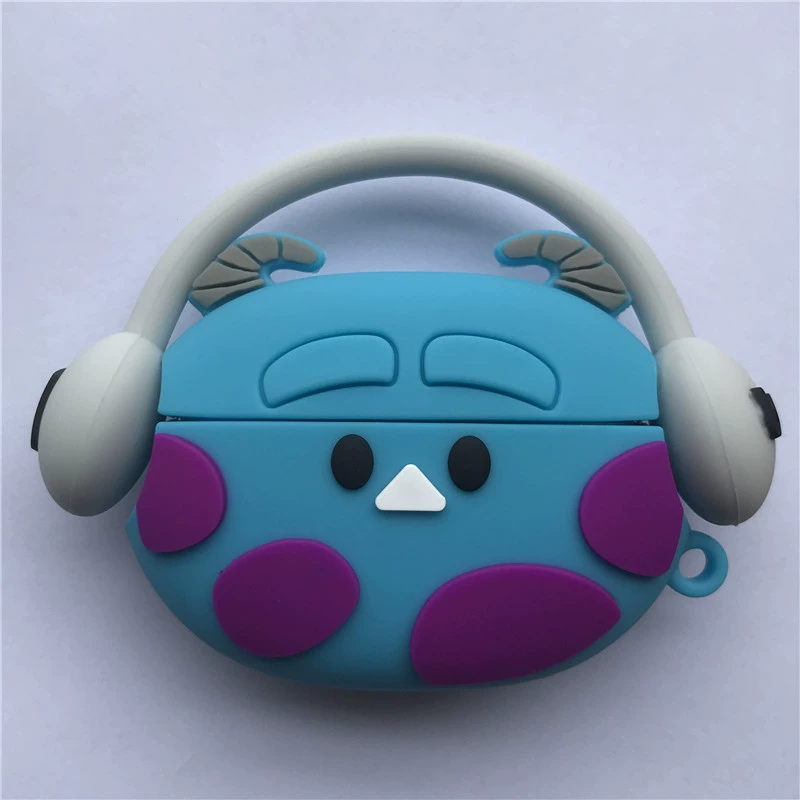 Силиконовый защитный чехол для Apple AirPods (3-е поколение) — дизайн мультгероя, зацепляющий или хвост, беспроводная совместимость