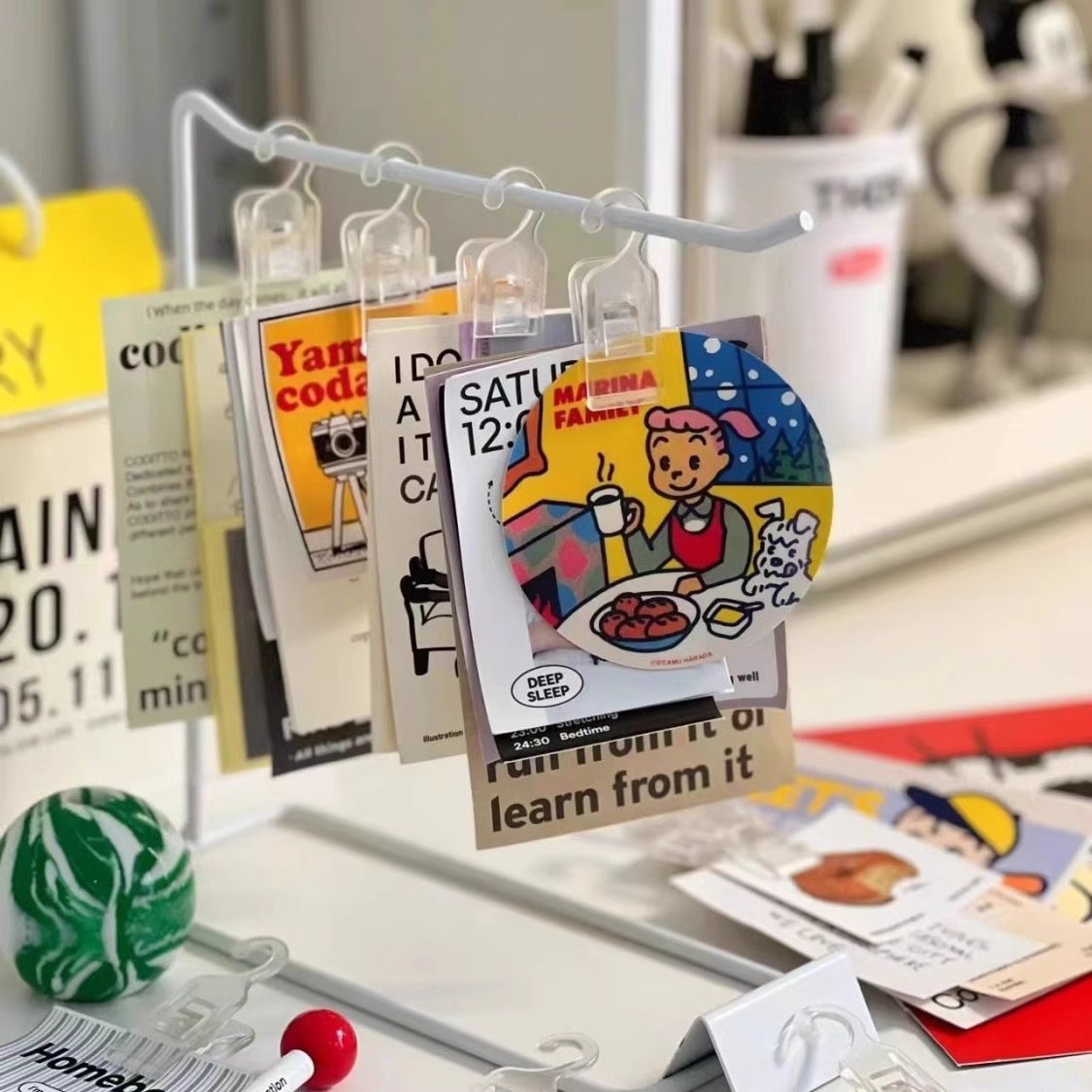 Ins Simple Mini Bill Small Clip Plastic Label Clip Student Test Paper Organize Clip with Hook Photo Clip