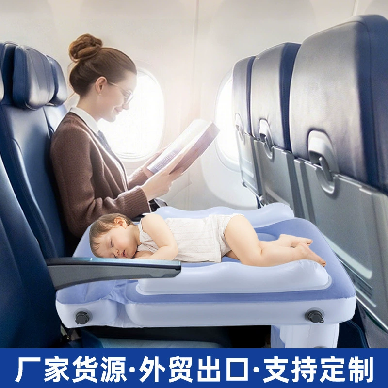 Надувной матрас для детей Amazon, детский автомобильный складной коврик для заднего сиденья, утолщенная флокированная воздушная подушка для путешествий на открытом воздухе