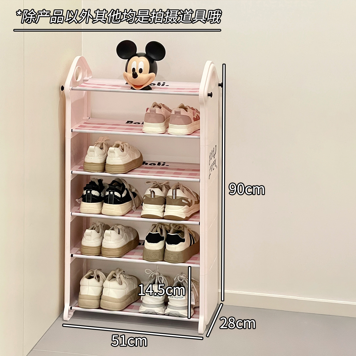 Zapatero simple puerta del hogar estante de zapatos de ahorro de espacio interior de varios pisos estante de almacenamiento de alquiler de dormitorio estante de zapatos