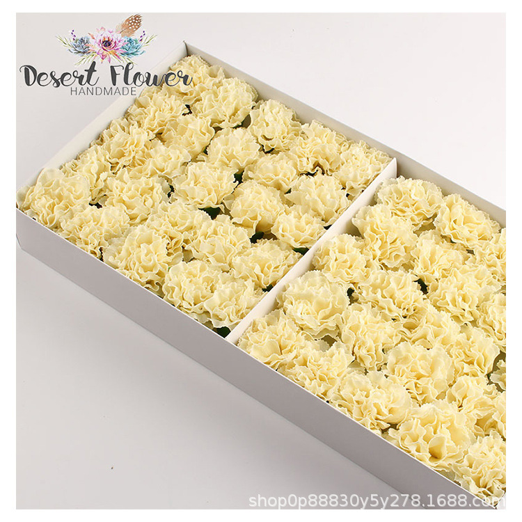 Imitación de flores claveles flor de jabón realista cabeza de flor regalo del día de la madre para las madres para los ancianos flor de jabón de clavel image 5