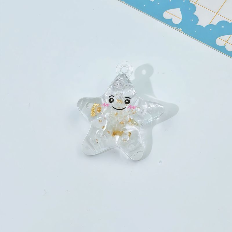 かわいい発光笑顔ヒトデ diy イヤリングネックレスペンダントキーホルダーペンダントアクセサリーアクリルジュエリーアクセサリー|undefined