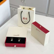 定制ogo高端新中式国风木纹抽拉盒首饰文玩手串收纳礼品包装纸盒