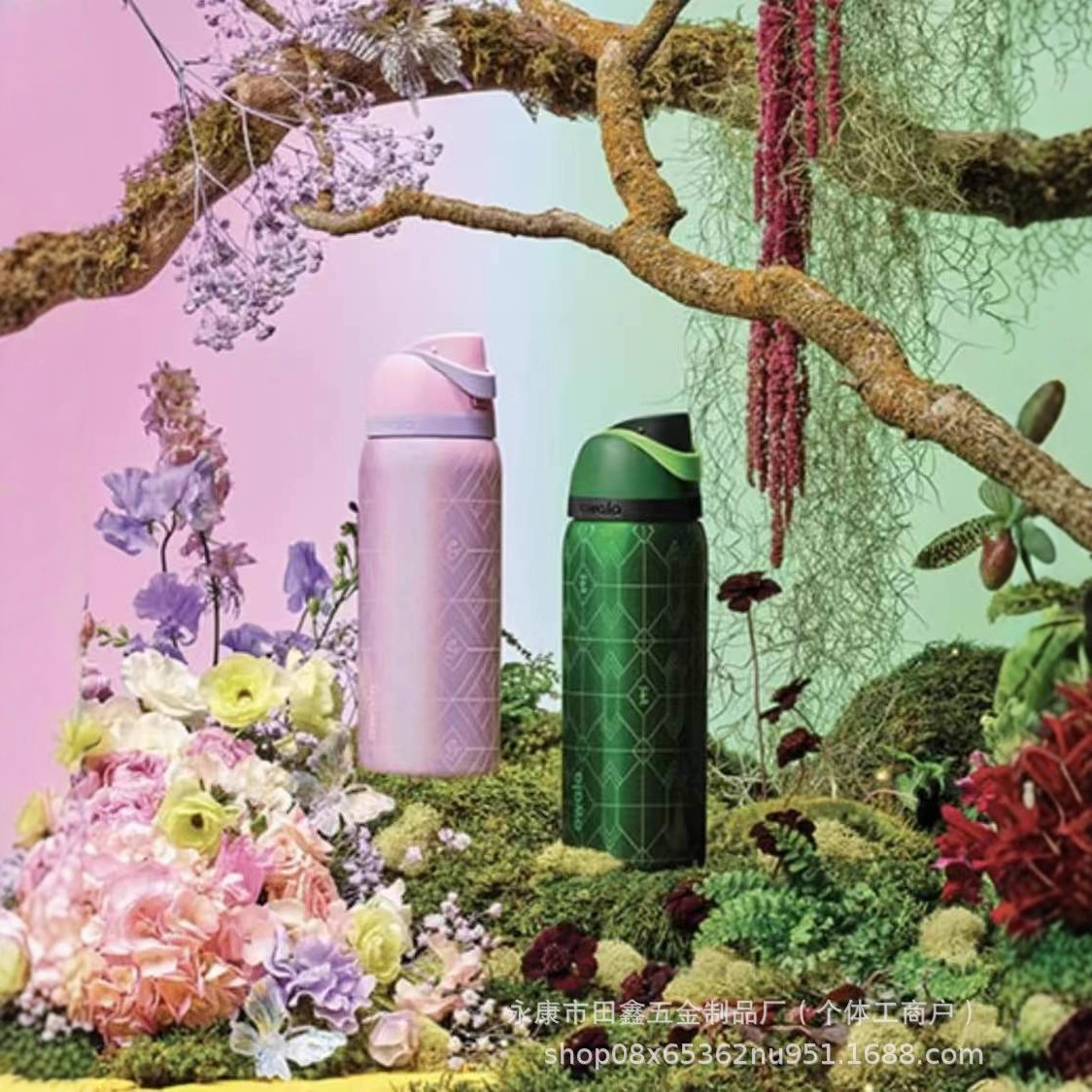 新款Owala杯子便携30OZ owala水杯双层真空保温水杯高颜值吸管杯