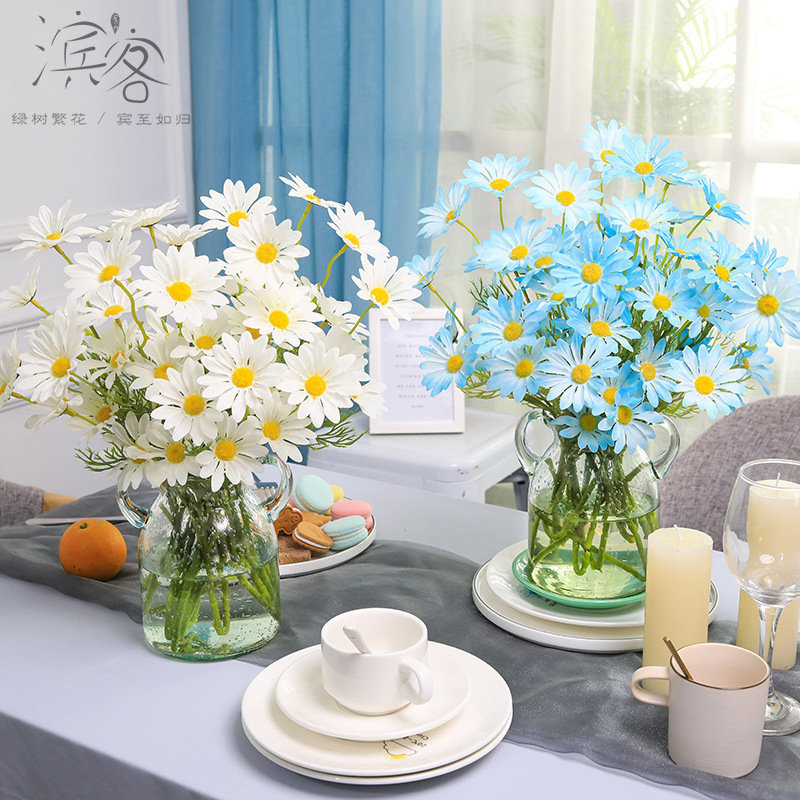 国境を越えた売れ筋模擬花菊造花シルクフラワードライフラワー単一枝プラスチックフラワー装飾花リビングルーム卸売|undefined