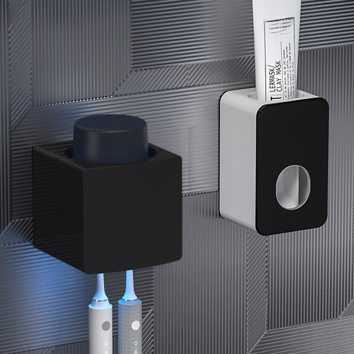 Cross-border Smart Toothbrush Sterilizer: UV Disinfection, No-Drill Design, Electric Toothbrush & Cup Holder, Internet-Famous Storage Rack
