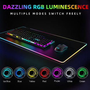 Cross-border for Amazon gaming mouse pad padded magic color luminous keyboard pad custom wholesale