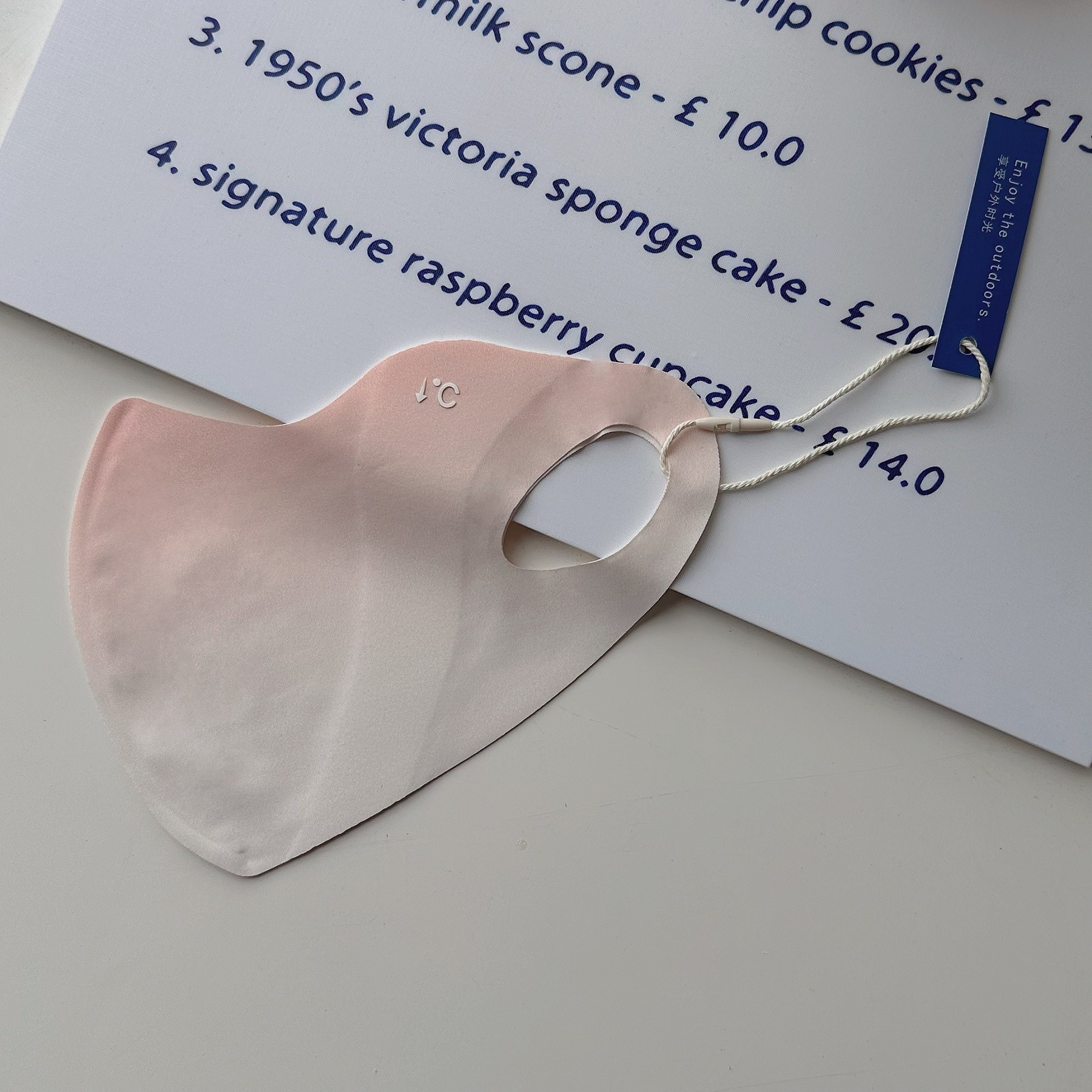 Máscara de protección solar con sensación de hielo upf50 + máscara de protección ocular contra rayos ultravioleta hielo 3D marea tridimensional de alto valor facial femenino en verano