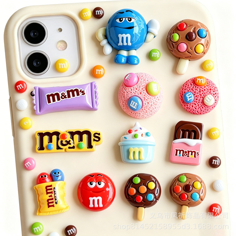 Phone Case M-Bean Series Set Hair Accessories Phone Stand Clogs Handmade [Fengqi] Bead Phone Case