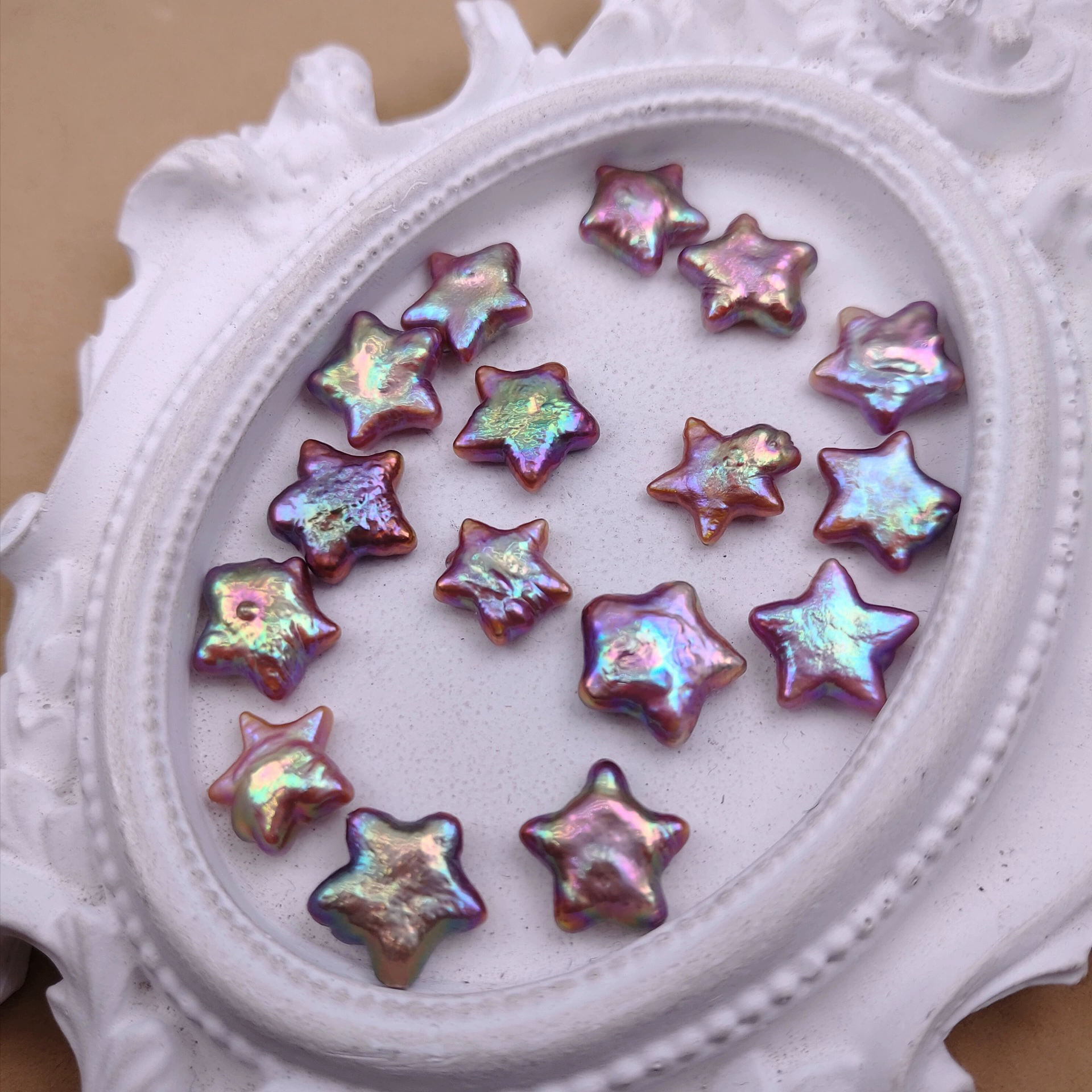 Натуральные пресноводные барочные жемчужины в форме пятиконечной звезды, 10-11 мм, разноцветные, без отверстий, для самостоятельного изготовления украшений, в наличии.