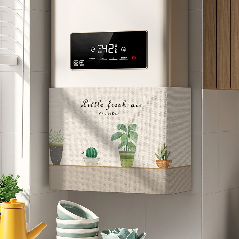 Ins-Style Water Heater Cover Curtain, Natural Gas Pipeline Cover Curtain, Old Heating System Electric Meter Box Dust Cover Curtain