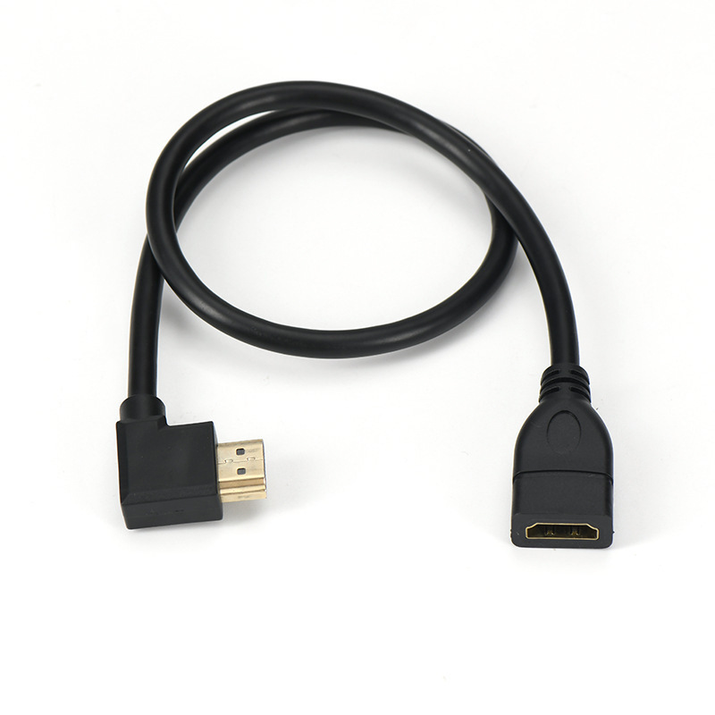 HDMI90 degree elbow extension line left bend right bend hdmi4K 8k HD HDMI male turn female elbow extension line