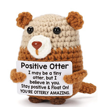 �羳��ƷCrochet Otter Positive Gifts�h��ˮ�H�e�O�Y��ë����ż