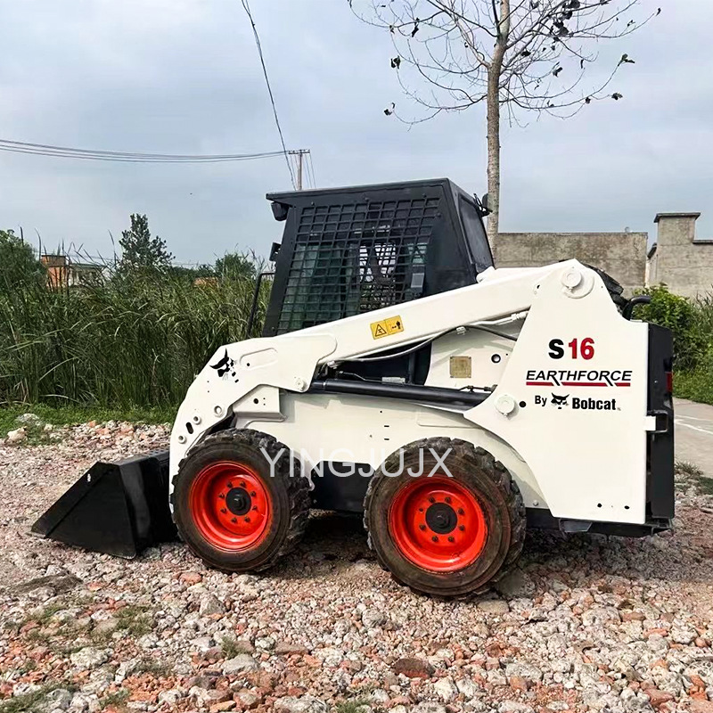 Bobcat noventa por ciento nuevo bobcat cargador S16 ingeniería maquinaria carretilla elevadora cargador de neumáticos en stock carretilla elevadora image 5