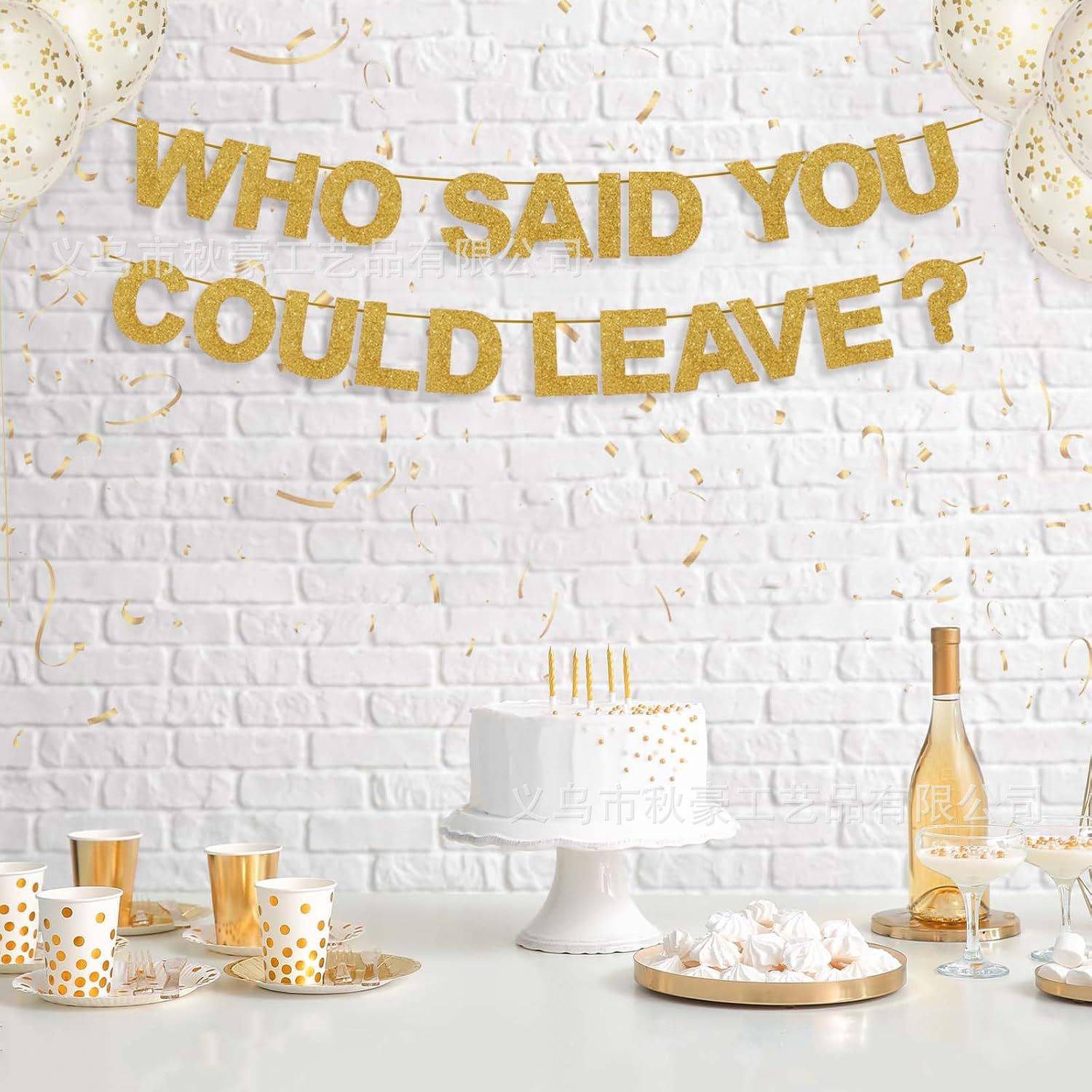 MADEIN1990 1980 letras decoración bandera de graduación temporada fiesta interior bandera de tirar de flores