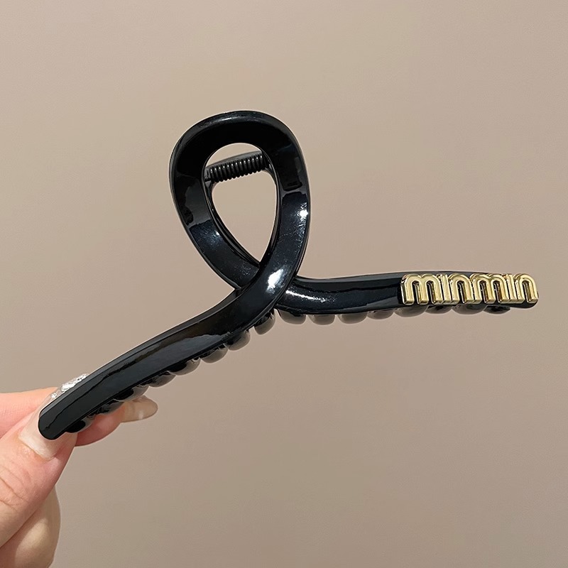 Clip de cabello refinado coreano para mujeres de alto nivel agarrar clips de cabello de tamaño grande detrás de la cabeza de cabello de tiburón clip de cabello lote de cabello