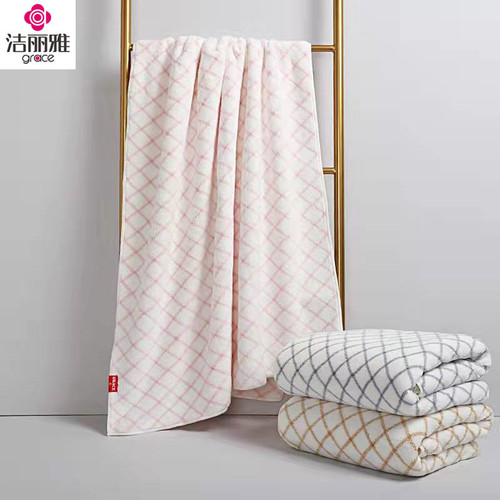 Jialiya bath towel microfiber women's beauty soft absorbent lint-free super soft large towel wholesale