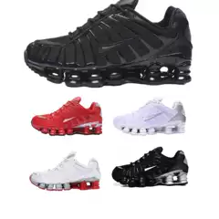 Genuine Air Shox TL13 Lightweight Mesh Fabric/Synthetic Leather Cushioned Non-Slip Low-Top Casual Running Shoes