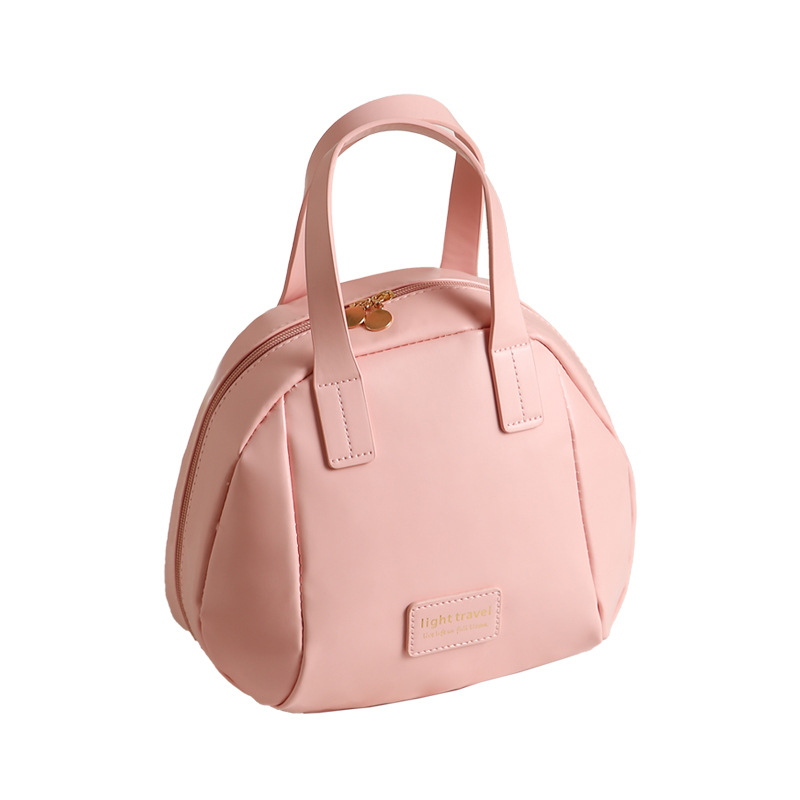 Nueva bolsa de cosméticos de concha de PU, bolsa de mano simple y de moda, bolsa pequeña de mujer, bolsa de almacenamiento de cosméticos y artículos de tocador