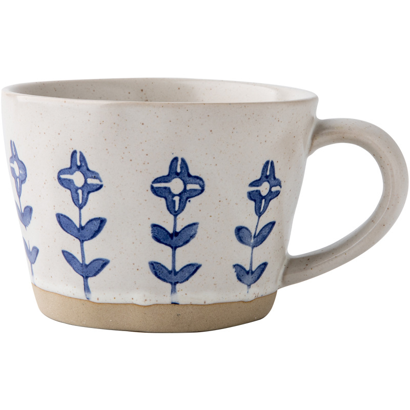 Artístico pintado a mano tazas de cerámica cerámica taza de café taza de oficina exportación transfronteriza