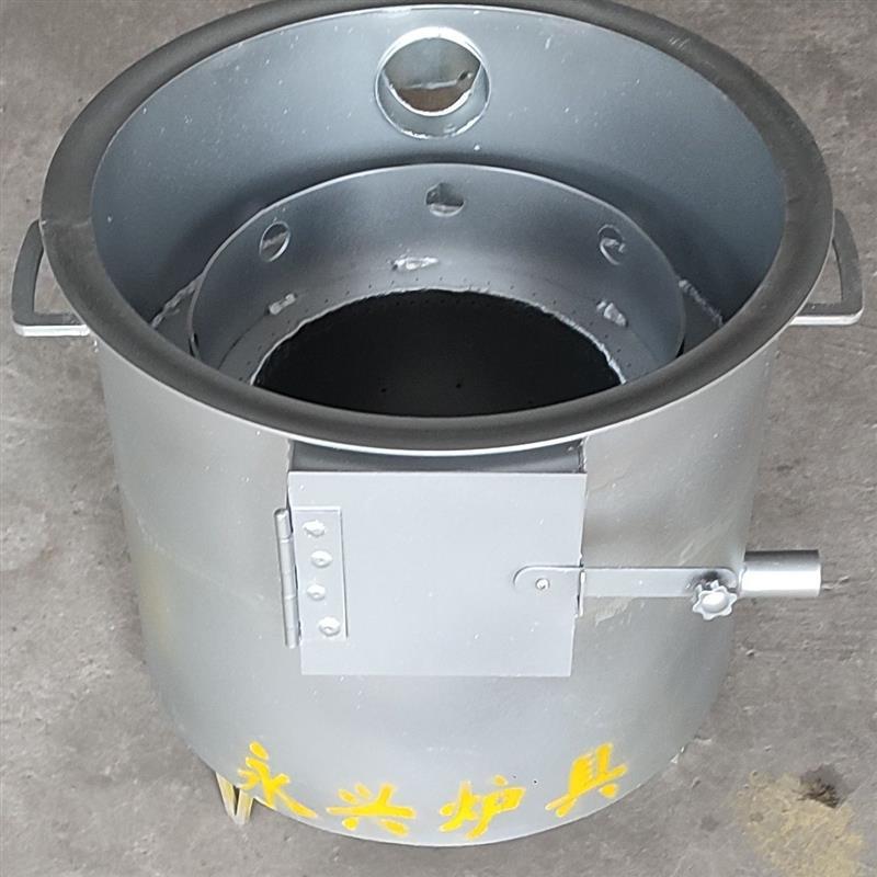 家用户外无油烟酿酒无烟柴火炉煮柴煤新款猪食无烟两用酒席柴火灶