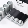 Silver tank gift box installed 4 silver edge 4 (2 black+2 gray)
