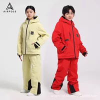 Airpose детский лыжный костюм для девочек новый профессиональный водонепроницаемый теплый осенний и зимний двойной лист утолщение для мальчиков
