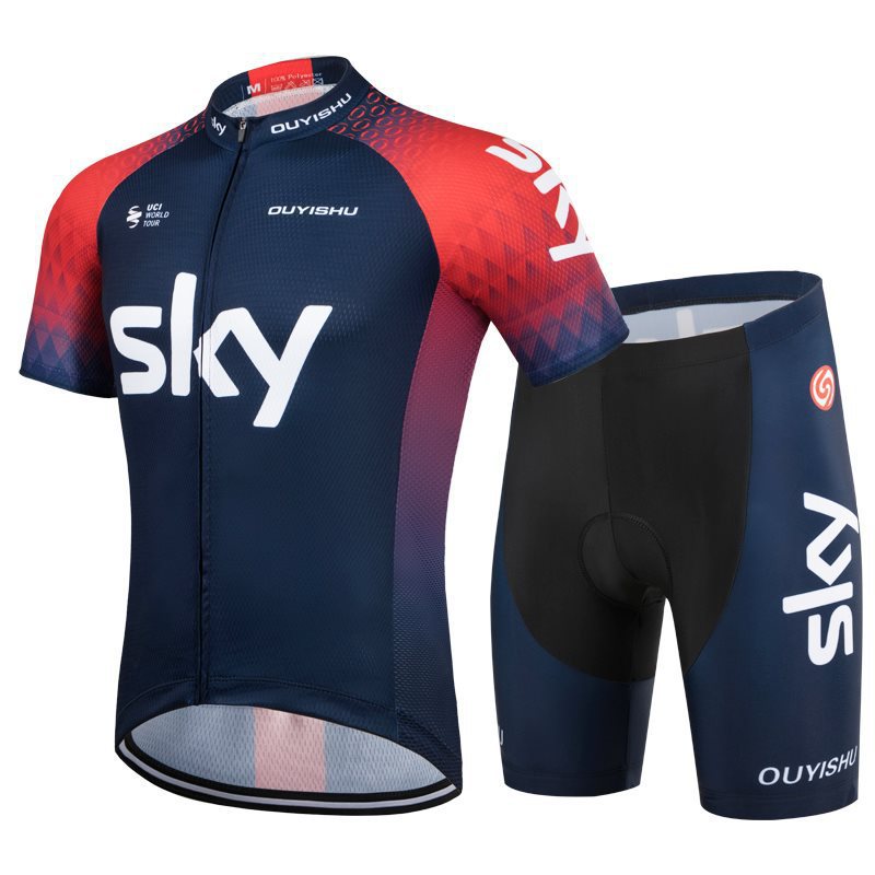 22sky traje corto rojo y azul