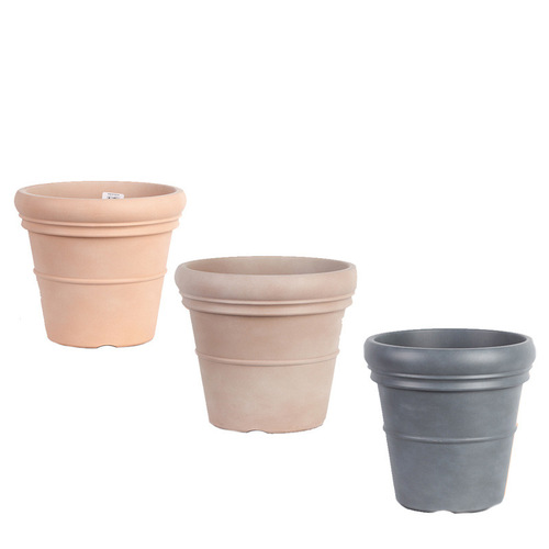 Gabriel Milan European-style imitation clay double-sided Monet pot Hongyue hydrangea lightweight round simple plastic planting pot