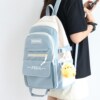 Backpack, shoulder bag, Korean style, for secondary school