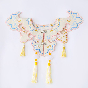 New Style Hanfu Embroidered Tassel Horse Skirt Accessories Girls Hanfu New Chinese Style Shawl Hanfu Accessories Cloud Shoulder Chinese Style
