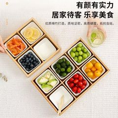 九宫格创意火锅店餐具托盘分格特色日式蔬菜拼盘分餐盘