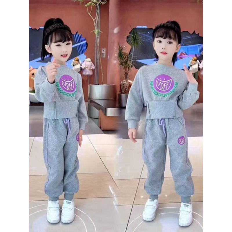 Kinderbekleidung, Mädchen Herbstmode 2024 Neuheit, Zhongda Kinder Langarm Sweatshirt, Freizeithose,_voghion.com