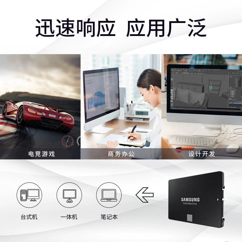 SSD Samsung 870 EVO для ноутбука и настольного ПК, SATA3, 2TB