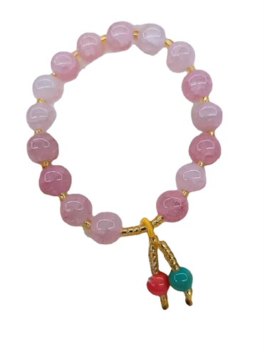 Broken jade crystal beads, ethnic style accessories, round bead bracelets, small gift stalls, hand jewelry cross-border factory