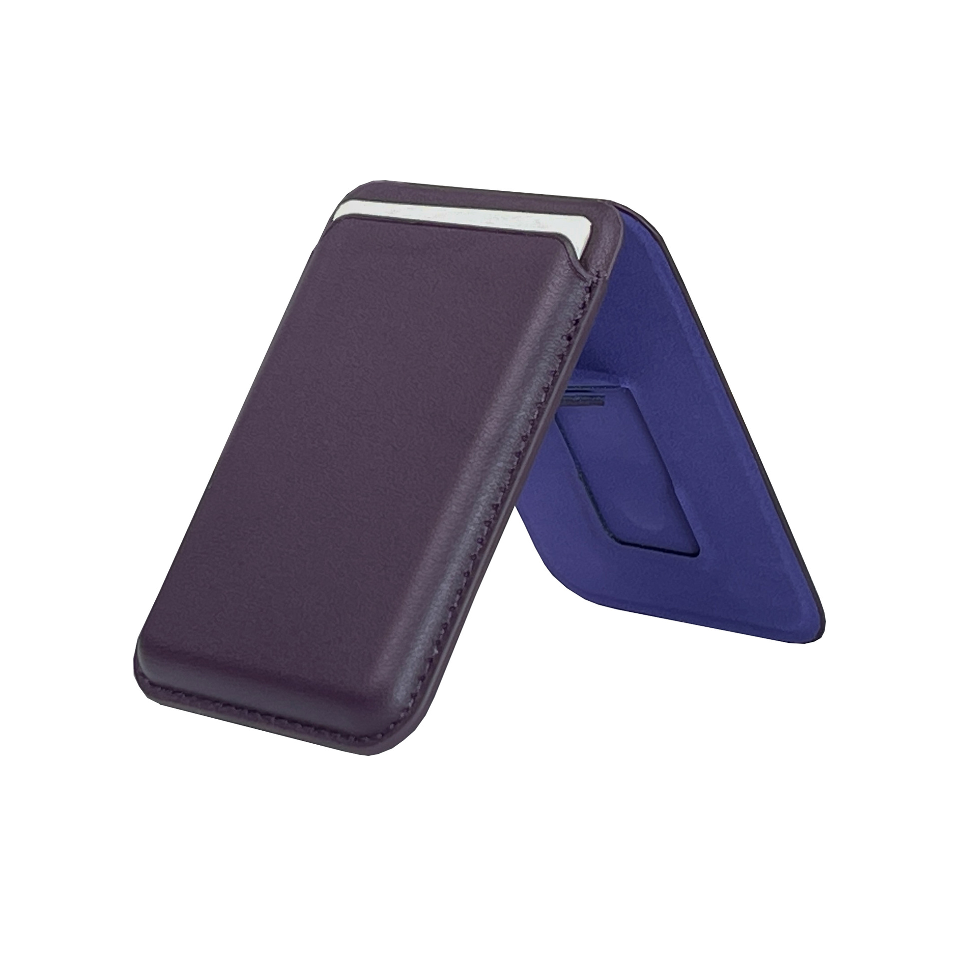 Aplicable a Apple serie MagSafe bolsa de tarjetas magnéticas iPhone serie PU cuero magnético fuerte soporte plegable cubierta de tarjetas