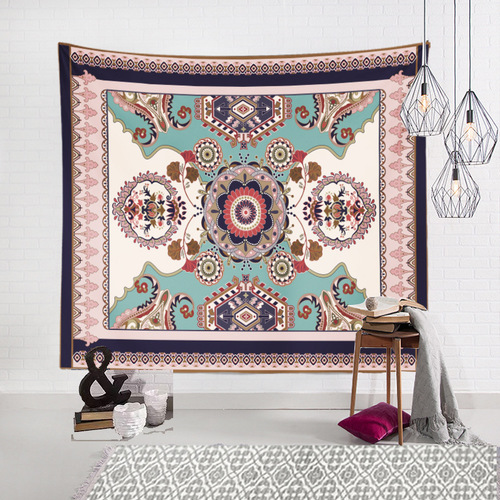 Tibetan-style nomadic yurt hanging fabric Bohemian Turkish home bedroom rug cross-border decoration background cloth