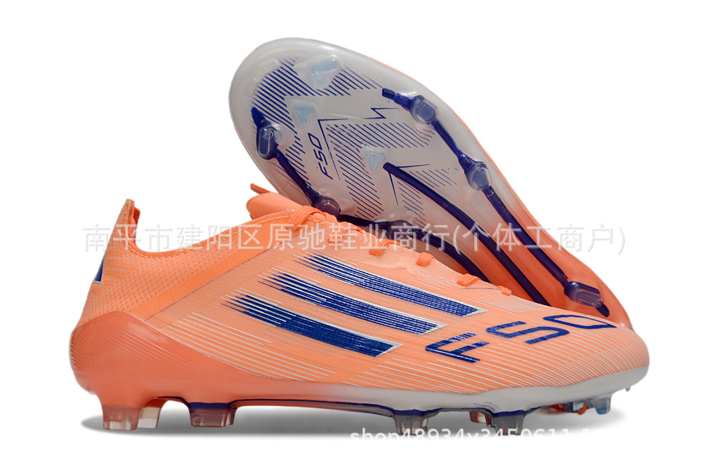 Fábrica de Putian al por mayor F50 zapatos de fútbol FG zapatos con lengua baja zapatos de fútbol hombres