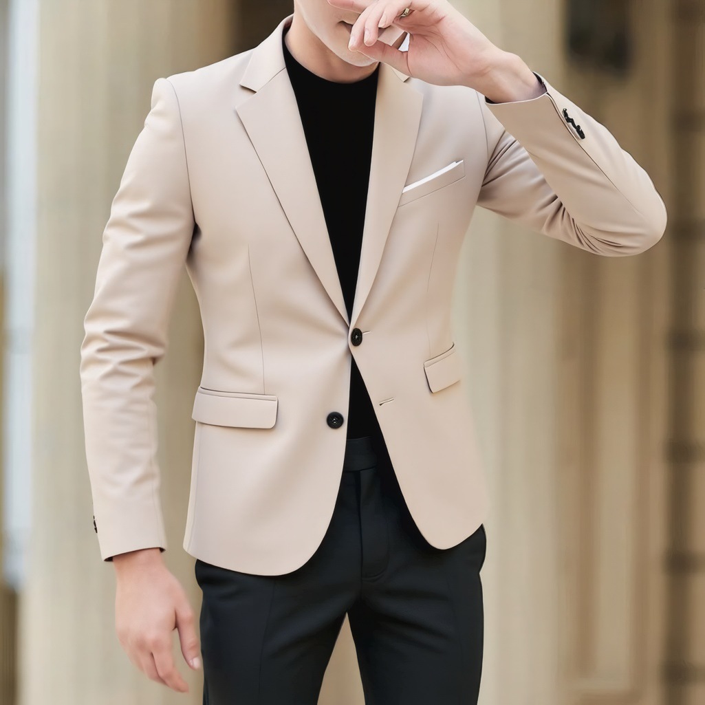Blazer uomo slim fit giacca elegante per business e casual_voghion.com