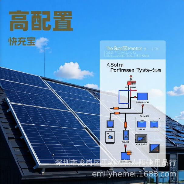 200W太阳能折叠电源充电器单晶ETFE储能光伏板充电板户外露营电源