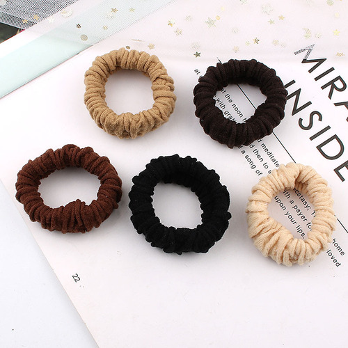 Highly elastic, seamless rubber band for women to tie their hair, balls, hair rings, hair accessories, hair-tying, durable, simple and thick hair rope