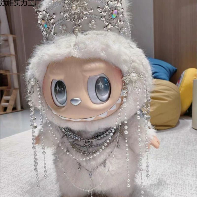 バブルマート ZIMOMO 大天使雪国天使スーツ ビニールフェイスドール ラグビューベビー LABUBU ベビー服|undefined
