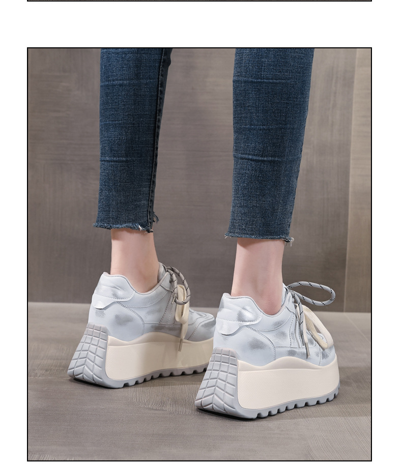 Giày sneaker nữ đế dày phong cách Forrest Gump HC3570 — Màu trắng chi tiết 16
