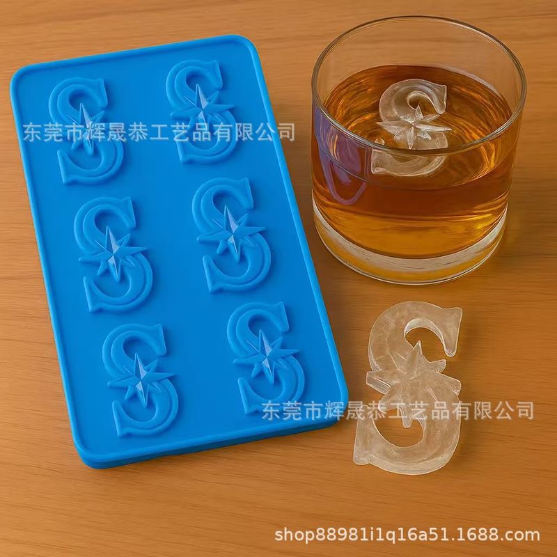 跨境新款爆款冰模冰块模具3D打印NCAA球队模具|undefined