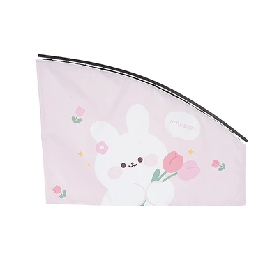 Blue Rain Creative Car Curtain Embedded Track Car Sunshade Cartoon Rabbit Car Sunshade Curtain Side Curtain (Car curtains) - tulip-bunny-sunshade-driver