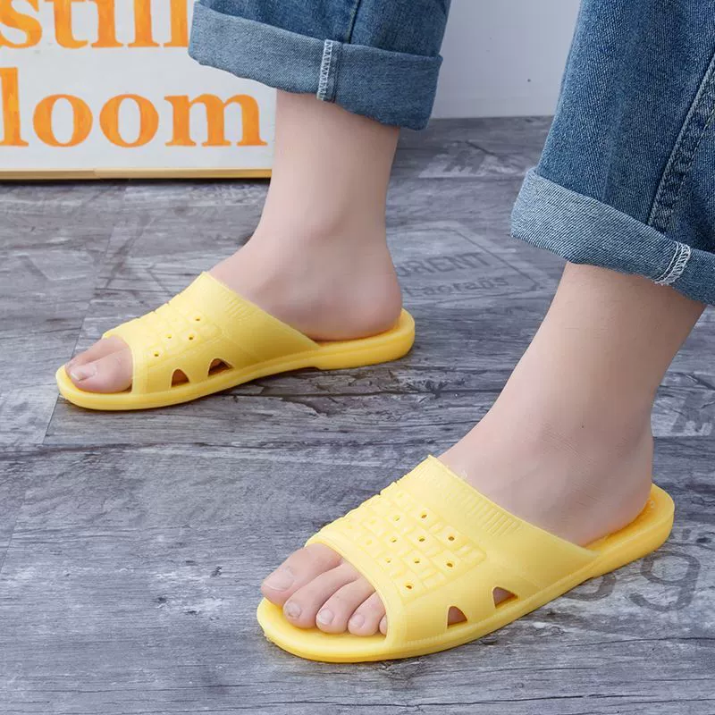 Резиновые тапочки мужские говяжьи сухожилия летом бытовая внутренняя ванная комната противоскользящая ванна на мягком дне дома