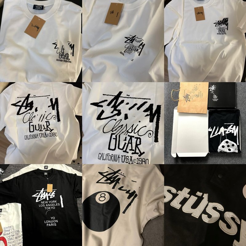 25Ssamericanstreetwearshortsleevet-Shirt Export High Quality Short Sleeves