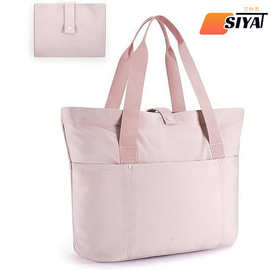 定制可折叠手提包带拉链大单肩包顶部手提包适合旅行女式手提包