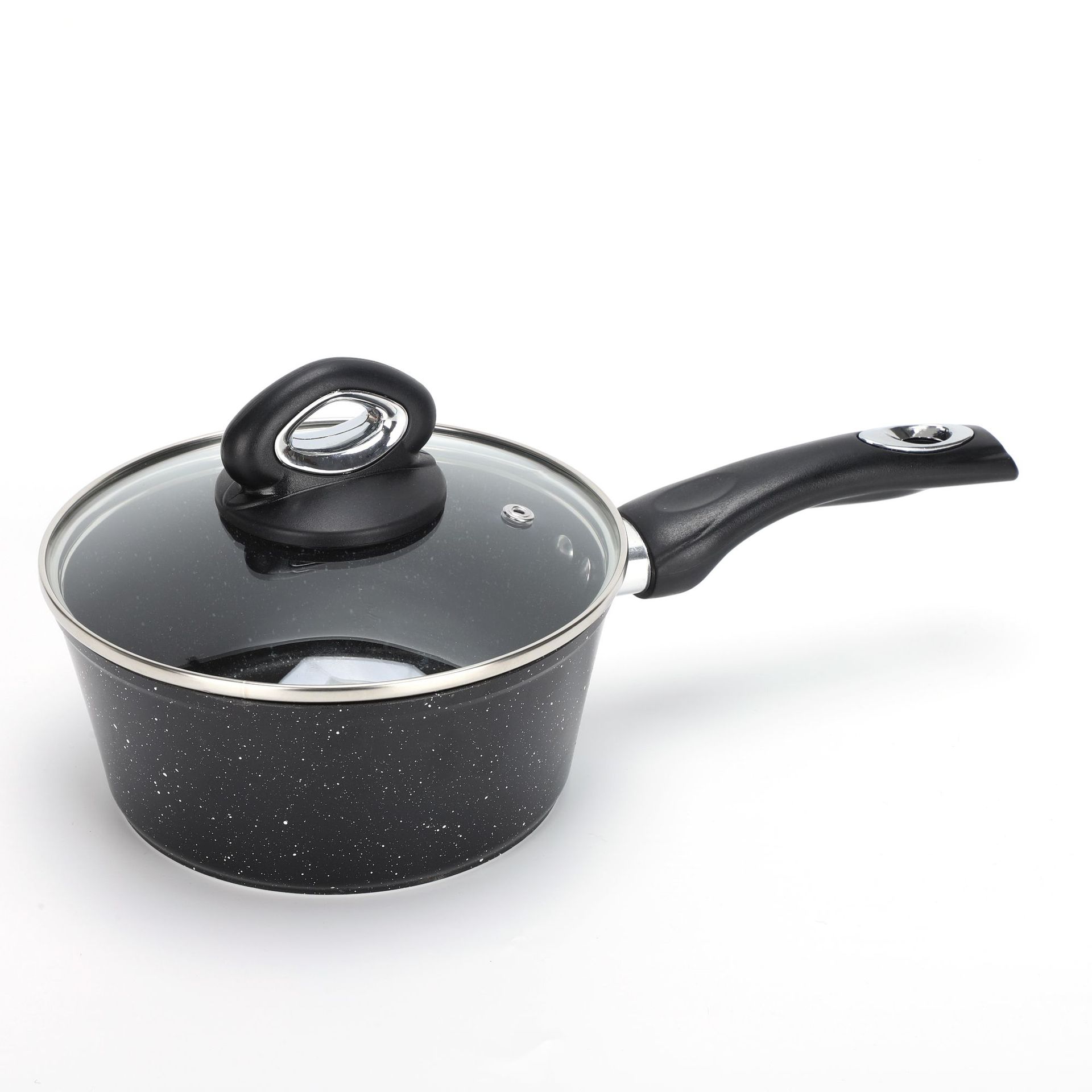 Juego de Ollas Antiadherentes de Aluminio Fundido con Revestimiento Marmolado, para Cocina